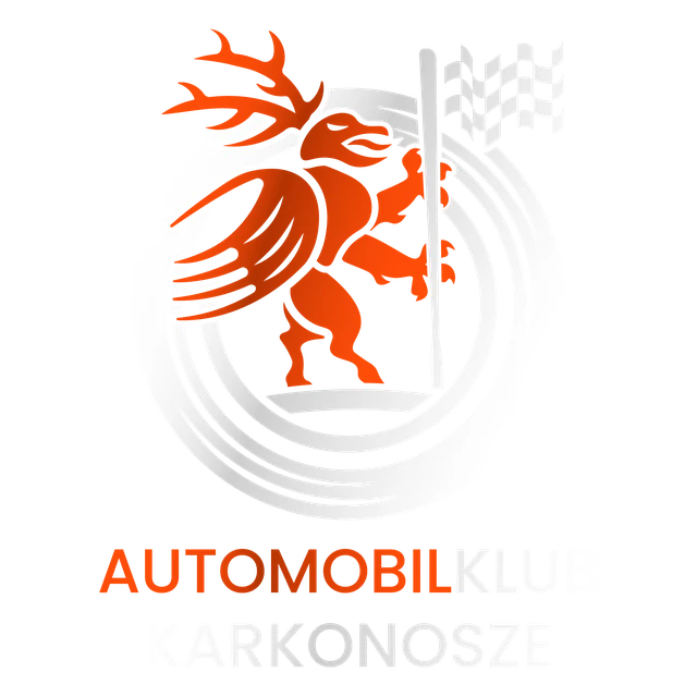 Logo Automobilklubu Karkonosze – wersja na ciemne tło